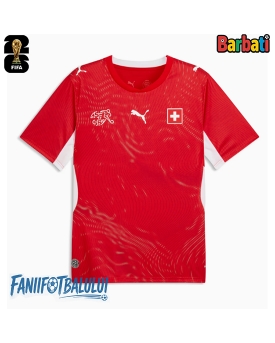 Elveția Tricou Fotbal Replică Mondial 2026 Barbati Acasa